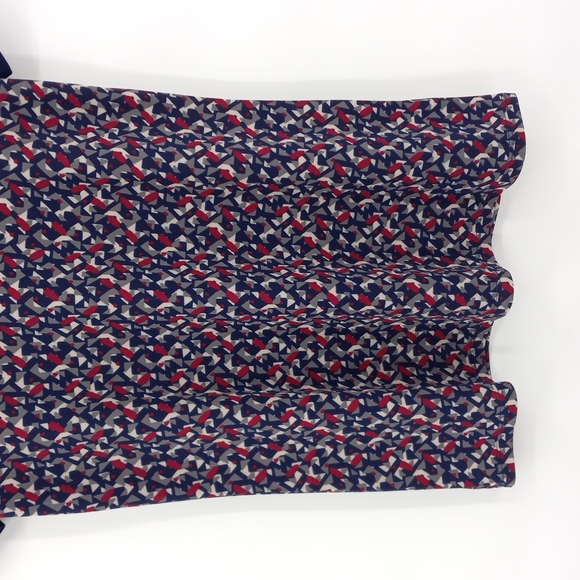 Lauren Ralph Lauren Top Shortsleeve Tee Geometric Print Crewneck Size Small - Picture 4 of 11